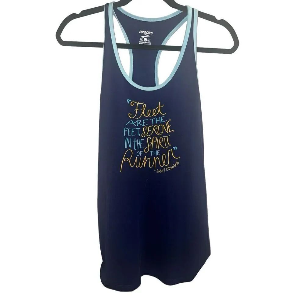 ✨Brooks Distance Graphic Navy Sz Large Tank✨